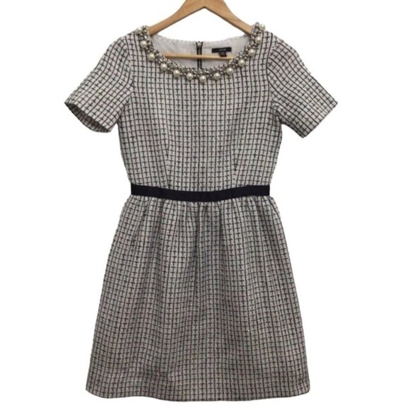 Jacob Dress Jewels Crystal Incrusted Embellishments White Silver Dress XS - Picture 1 of 14